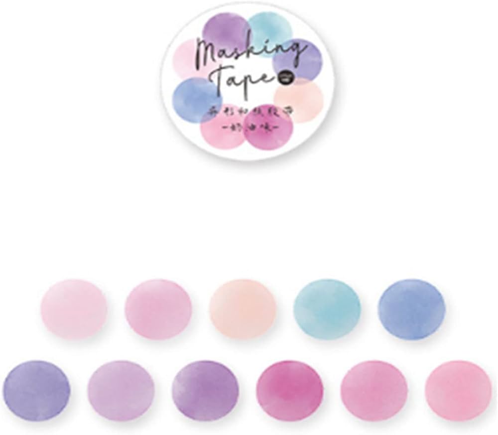 Amazon.co.jp: m-stone マステ マスキングテープ シール ドット 丸 100